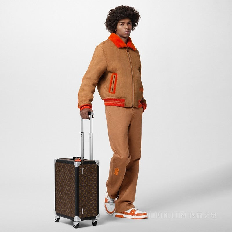 Louis Vuitton Suitcases Rolling Trunk Orange Monogram