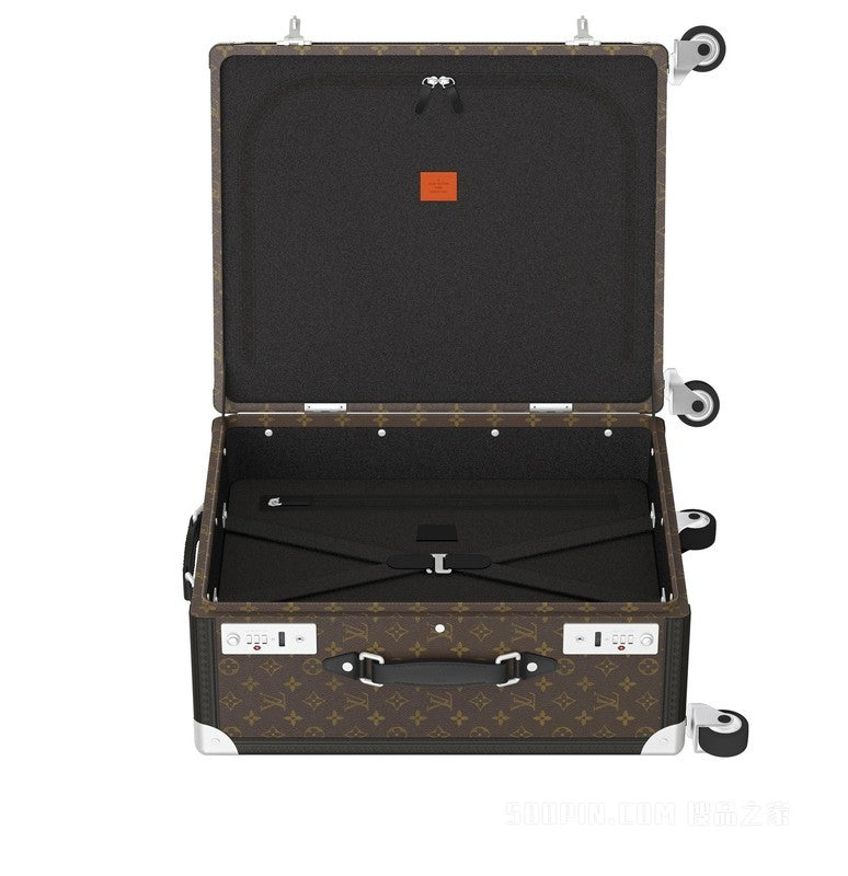 Louis Vuitton Suitcases Rolling Trunk Orange Monogram