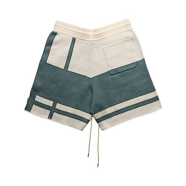 Short en tricot Rhude Palm « Ivoire/Sauge »