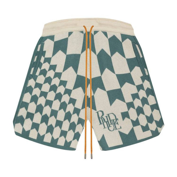 Short de course en cachemire Rhude « Ivoire/Sauge »
