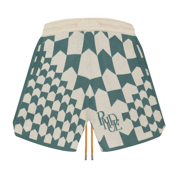 Short de course en cachemire Rhude « Ivoire/Sauge »