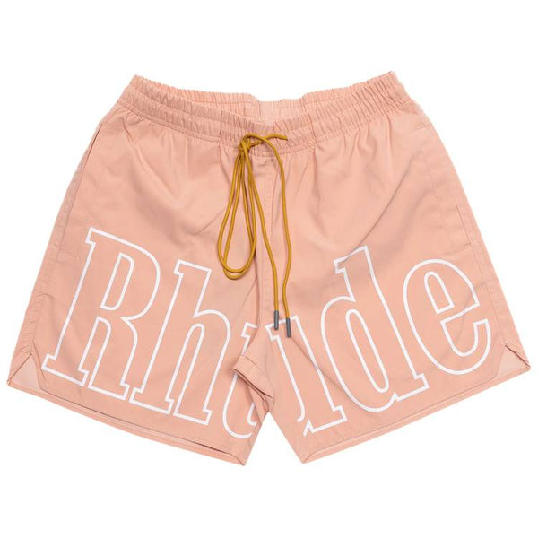 Maillot de bain avec logo Rhude « Rose saumon »