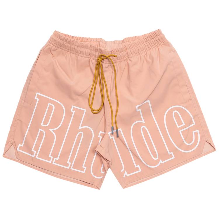 Maillot de bain avec logo Rhude « Rose saumon »