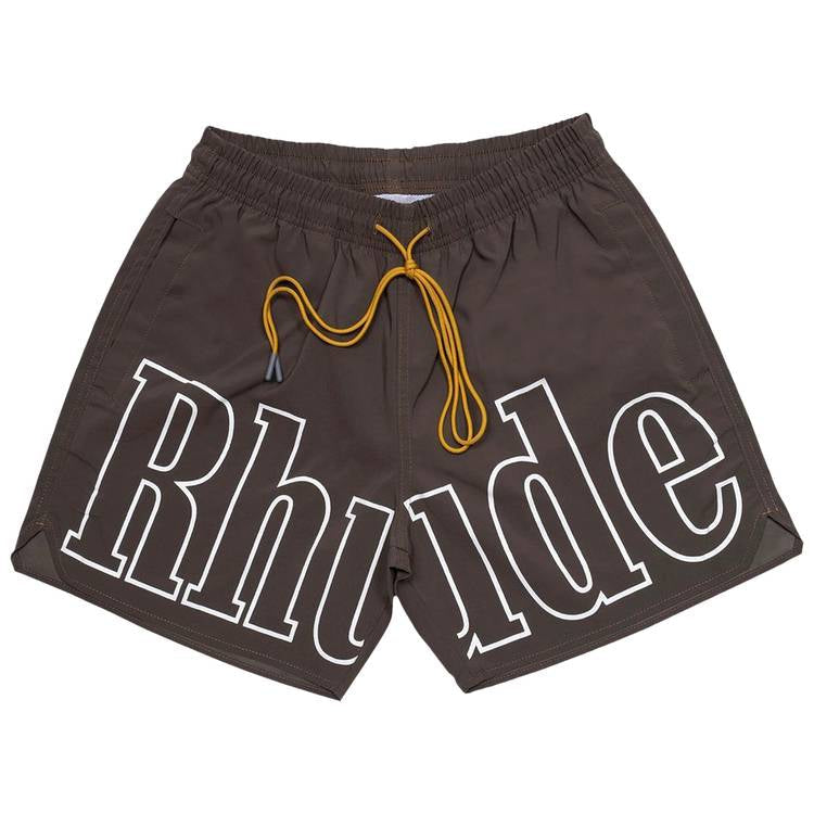 Maillot de bain avec logo Rhude « Gris foncé »