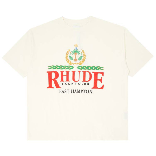 T-shirt Rhude East Hampton Crest « Vintage White »