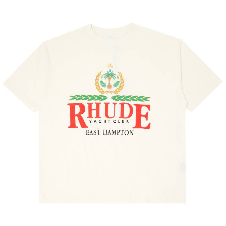 T-shirt Rhude East Hampton Crest « Vintage White »