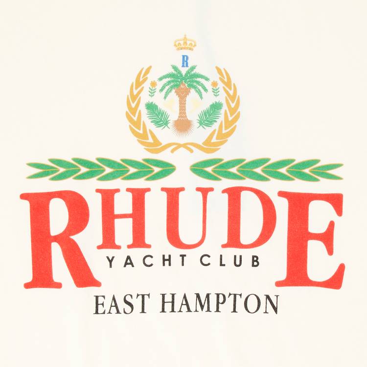 T-shirt Rhude East Hampton Crest « Vintage White »