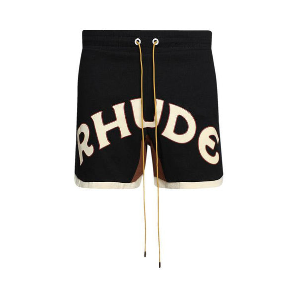 Short Rhude Mechanic Logo « Noir/Marron »