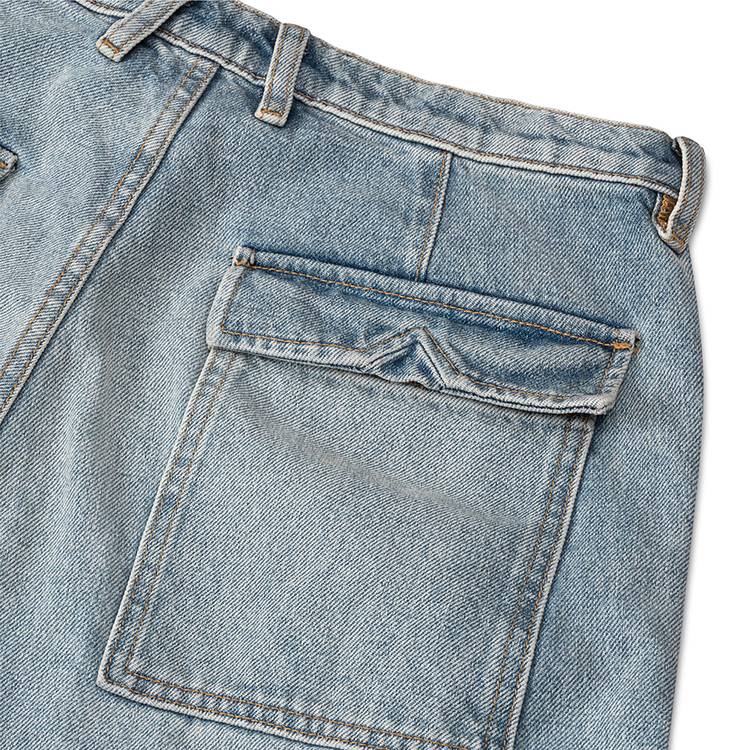 Pantalon en jean Rhude Reza à double genou « Indigo »