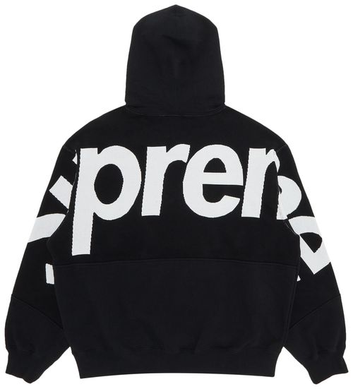 Sweat à capuche Supreme Big Logo Jacquard Noir 