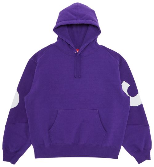 Sweat-shirt à capuche Supreme Big Logo Jacquard Violet