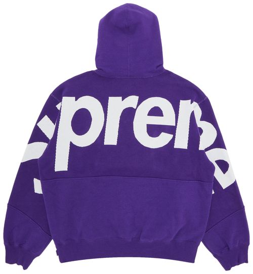 Sweat-shirt à capuche Supreme Big Logo Jacquard Violet