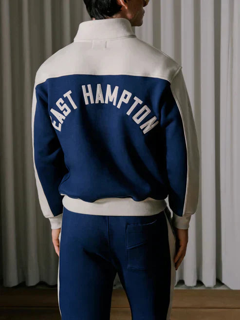 RHUDE CONTRAST QUART-ZIP VARSITY