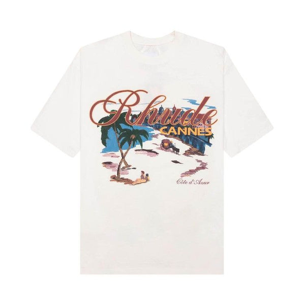 T-shirt de plage Rhude Cannes « Vintage White »