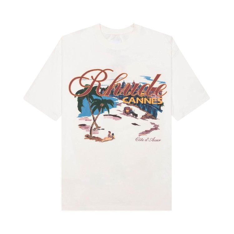 T-shirt de plage Rhude Cannes « Vintage White »