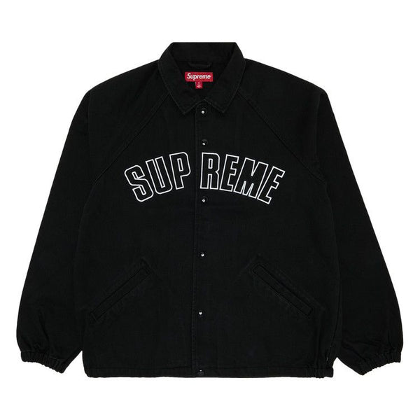 Veste d'entraîneur en jean Supreme Arc « Noir »