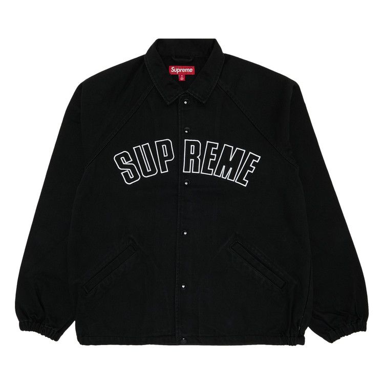 Veste d'entraîneur en jean Supreme Arc « Noir »