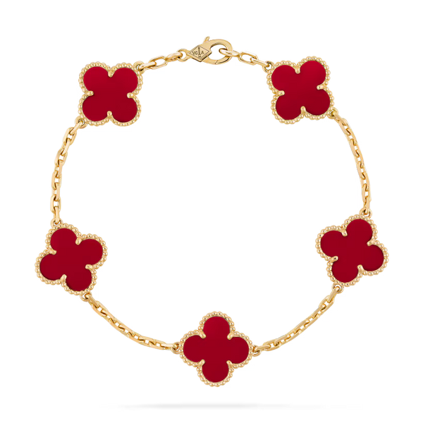 Bracelet Alhambra vintage, 5 motifs