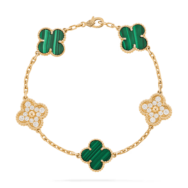 Bracelet Alhambra vintage, 5 motifs