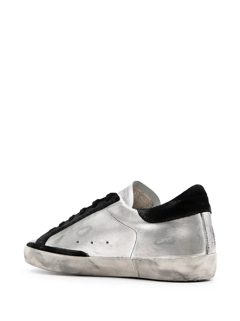 Golden Goose Super-Star leather sneakers Silver
