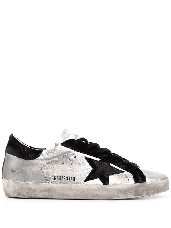 Golden Goose Super-Star leather sneakers Silver