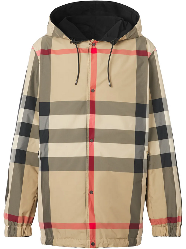Veste à capuche Burberry à motif à carreaux