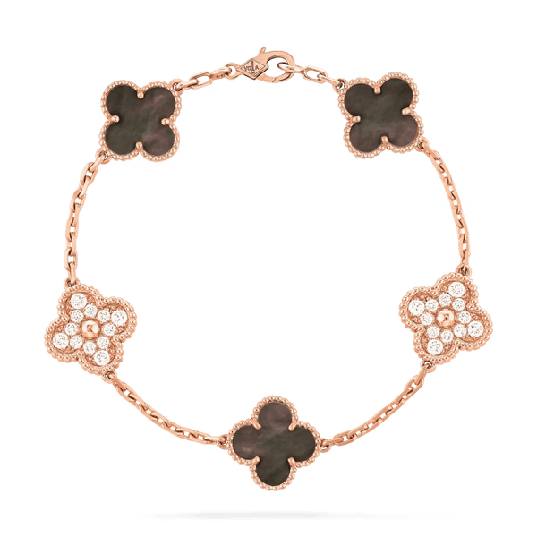 Bracelet Alhambra vintage, 5 motifs