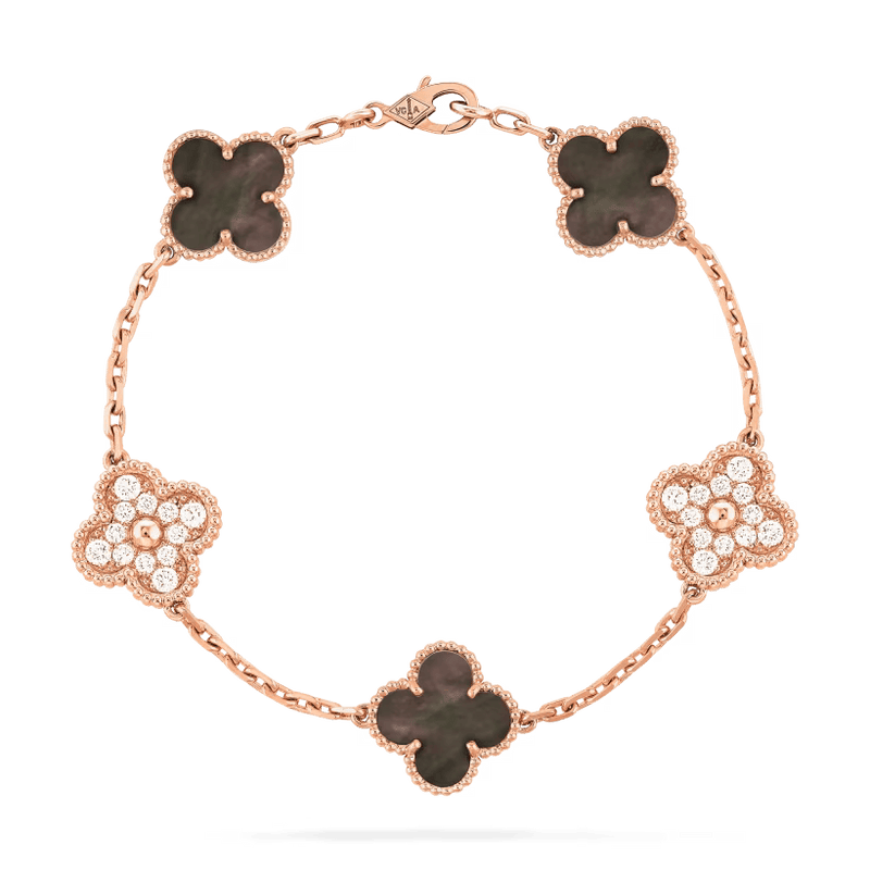 Bracelet Alhambra vintage, 5 motifs