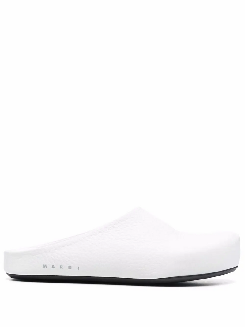 Chaussons matelassés Marni avec lettrage logo