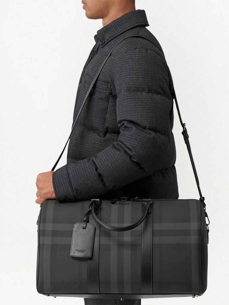 Sac de voyage Burberry à motif à carreaux