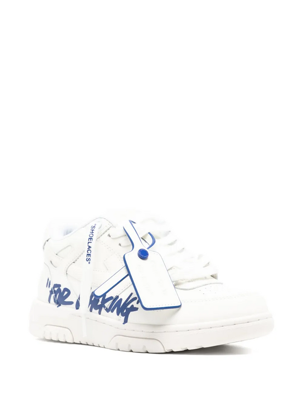 OFF-WHITE Out Of Office OOO « For Walking » Baskets basses Blanc bleu 
