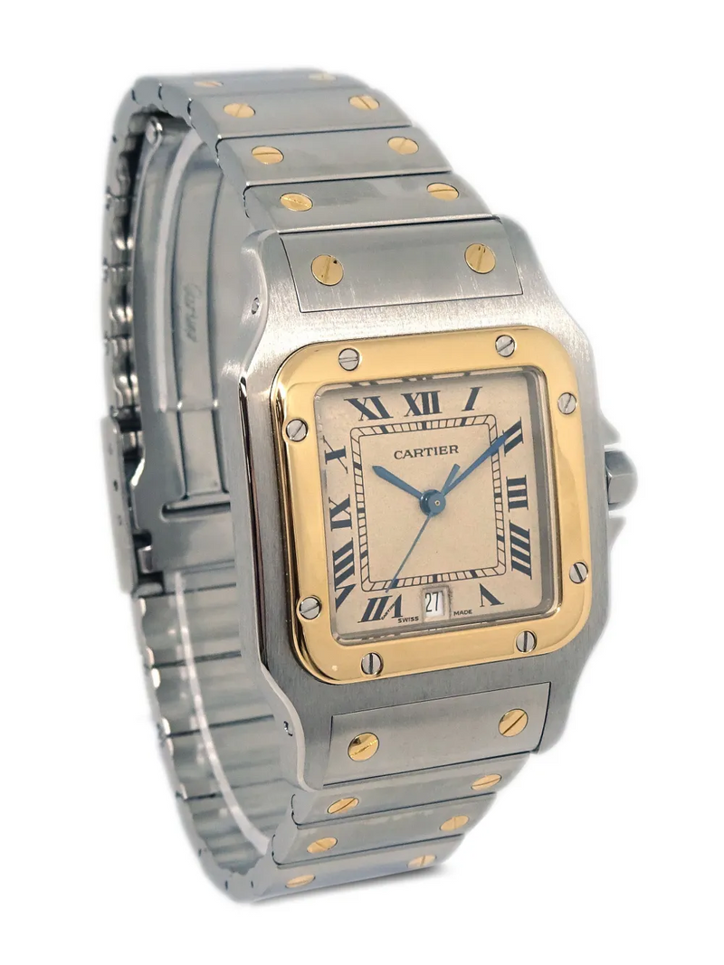 Montre Cartier Santos Galbée LM 42 mm 1980-1990 des archives