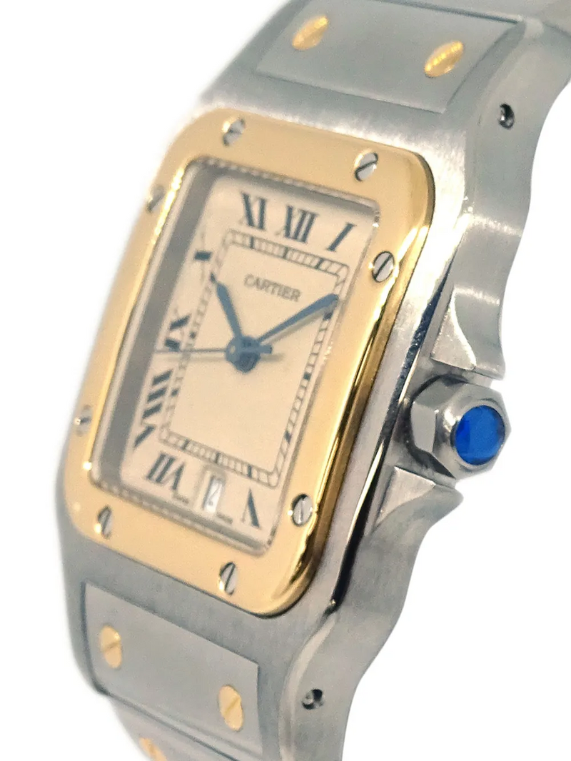 Montre Cartier Santos Galbée LM 42 mm 1980-1990 des archives