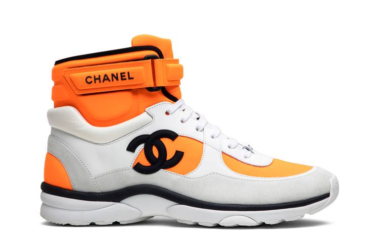 Chanel Femme Logo Montantes « Orange Blanc »