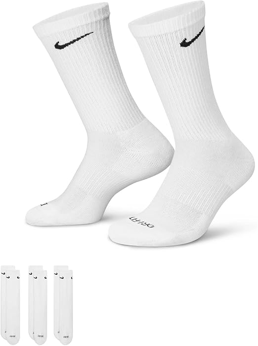 Chaussettes Nike Everyday Plus Cushioned Crew (6 paires) Blanc