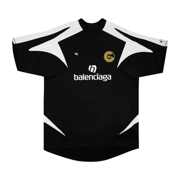 T-shirt de football Balenciaga « Noir/Blanc »
