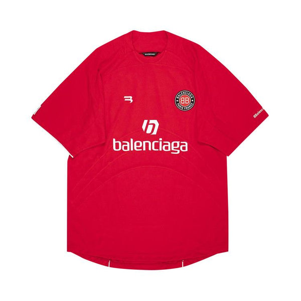 T-shirt de football Balenciaga « Rouge/Blanc » 