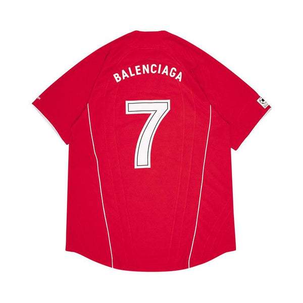 T-shirt de football Balenciaga « Rouge/Blanc » 