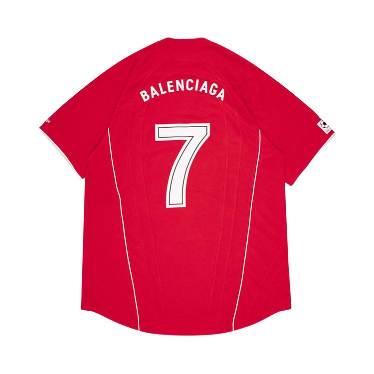 T-shirt de football Balenciaga « Rouge/Blanc » 