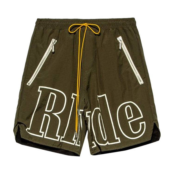 Short avec logo Rhude « Olive »
