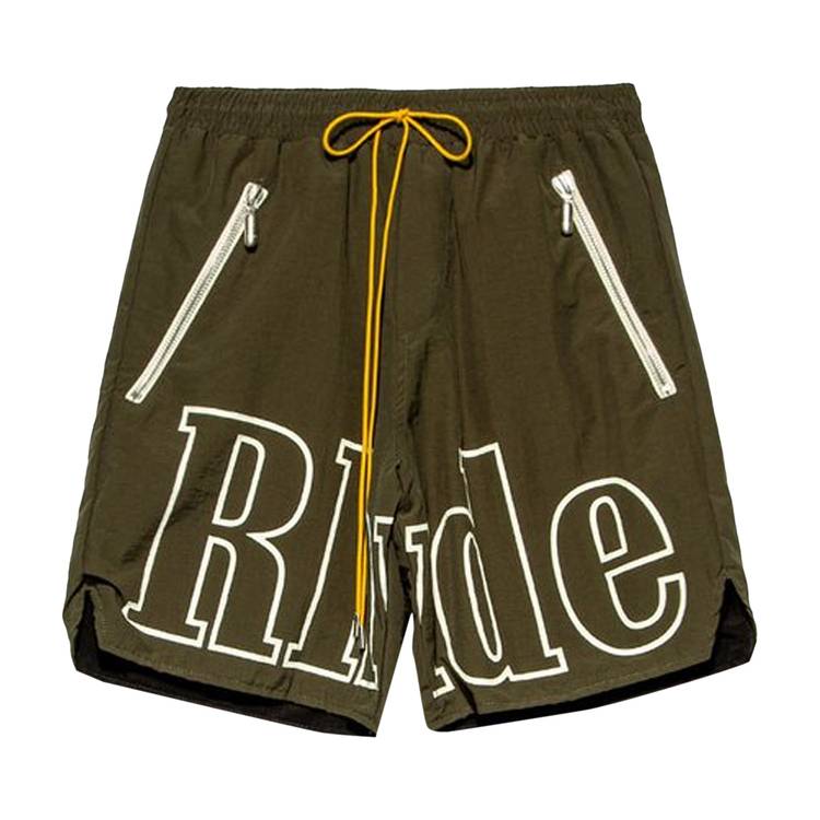 Short avec logo Rhude « Olive »