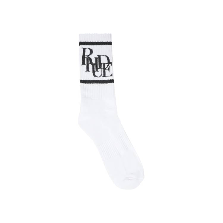 Chaussettes à logo Rhude Scramble « Blanc/Noir »
