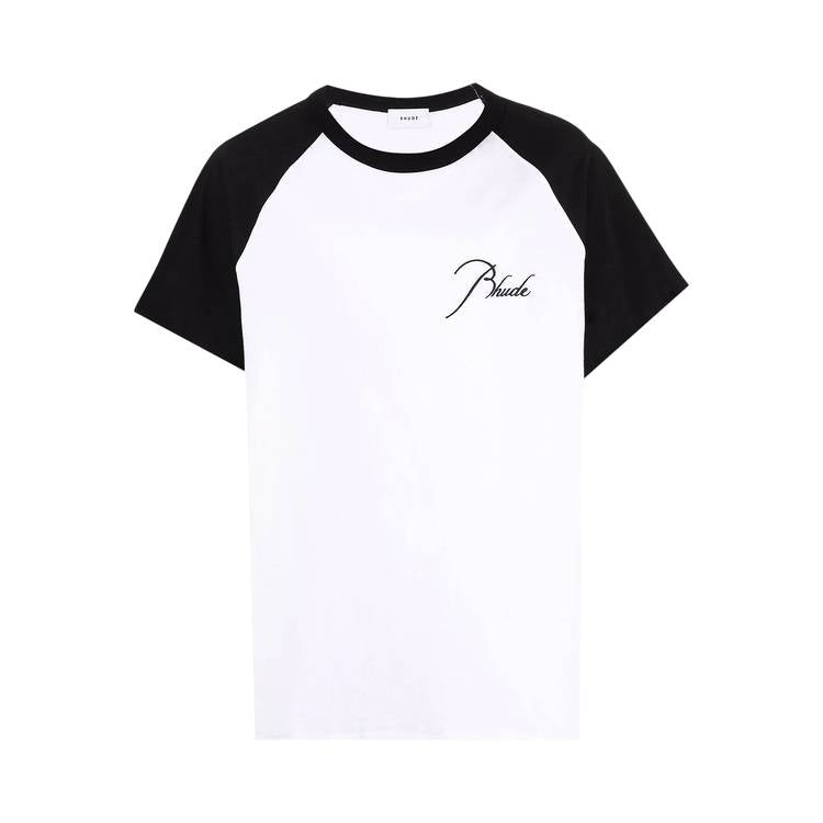 T-shirt raglan Rhude « Blanc/Noir »