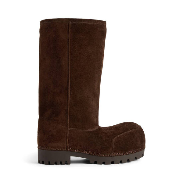 Women's Alaska Fur High Boot in Light Espresso