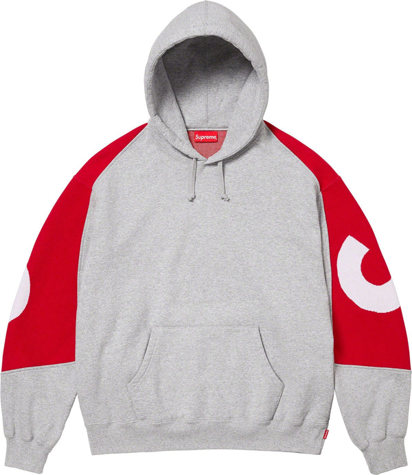 Sweat-shirt à capuche Supreme Big Logo Jacquard Gris chiné