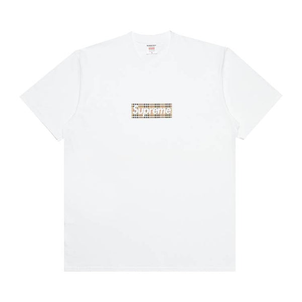 T-shirt Supreme x Burberry Box Logo « Blanc »