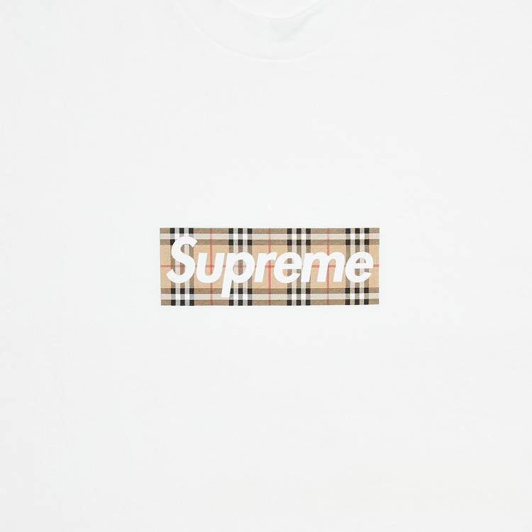 T-shirt Supreme x Burberry Box Logo « Blanc »