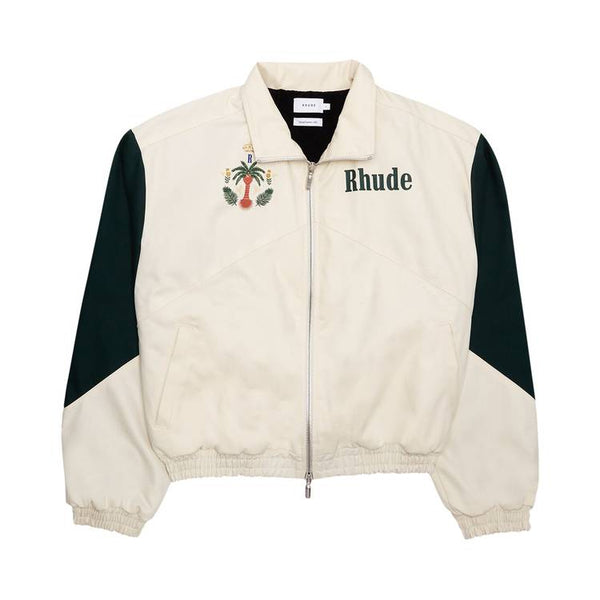 Blouson de vol Rhude « Crème/Vert chasseur »