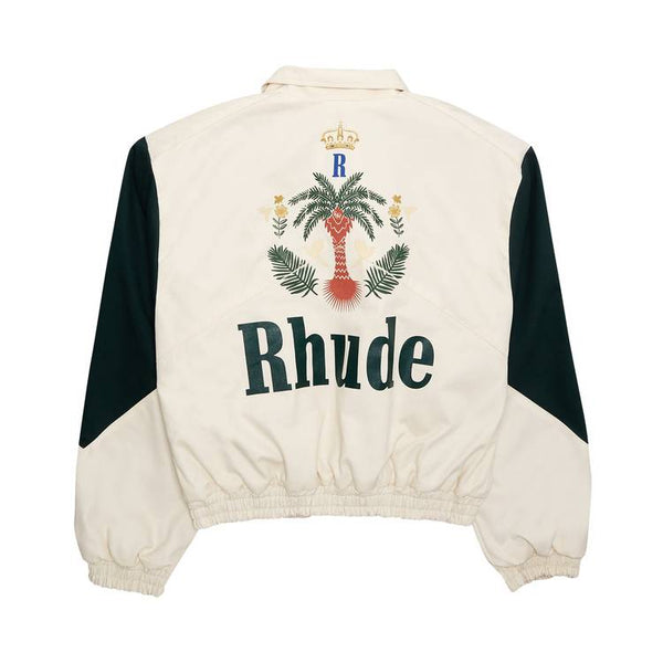 Blouson de vol Rhude « Crème/Vert chasseur »