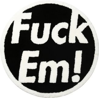 Tapis noir Supreme x Gallery 1950 « Fuck Em »